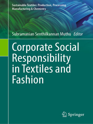 cover image of Corporate Social Responsibility in Textiles and Fashion